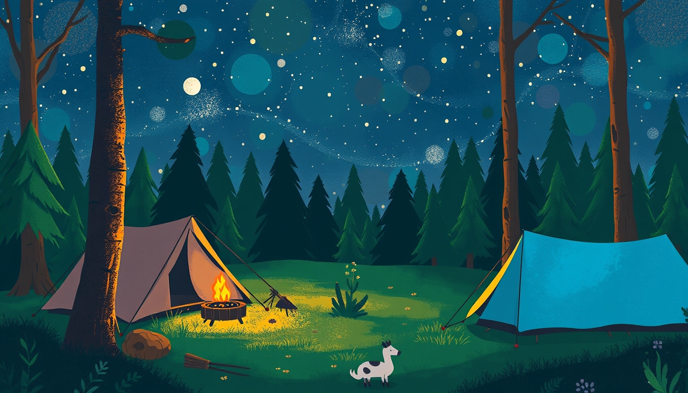 'abstract background camping' - Image