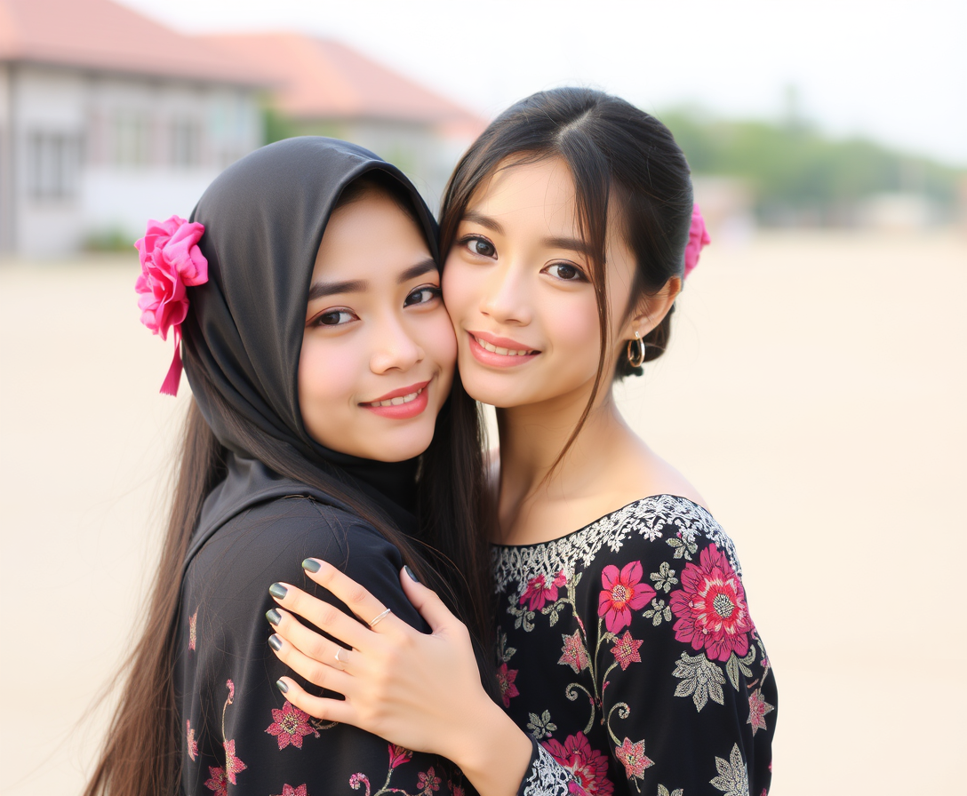 Indonesian girls are very beautiful, very enchanting. - Image