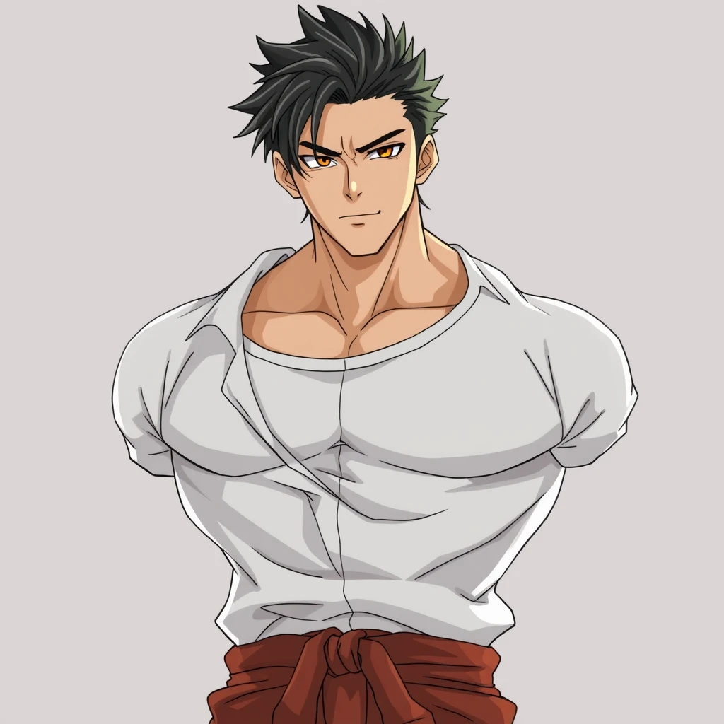 A handsome, muscular, attractive anime guy - Image