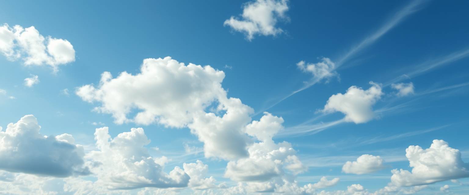 clouds, high quality, photorealistic, sky, blue - Image