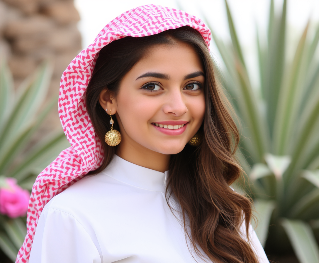 "Very beautiful girl from Saudi Arabia."