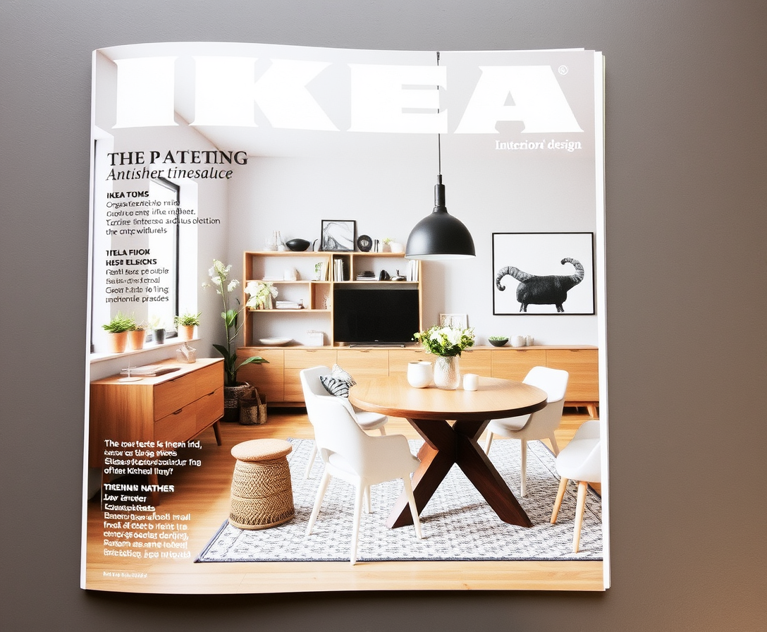 Ikea title page interior design magazine - Image