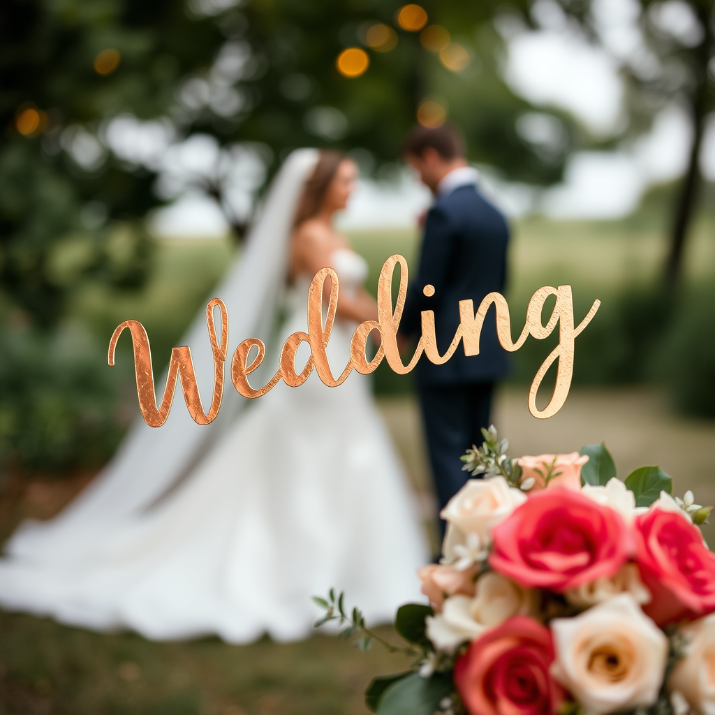 "Image about a wedding with copper wedding written on top of it."