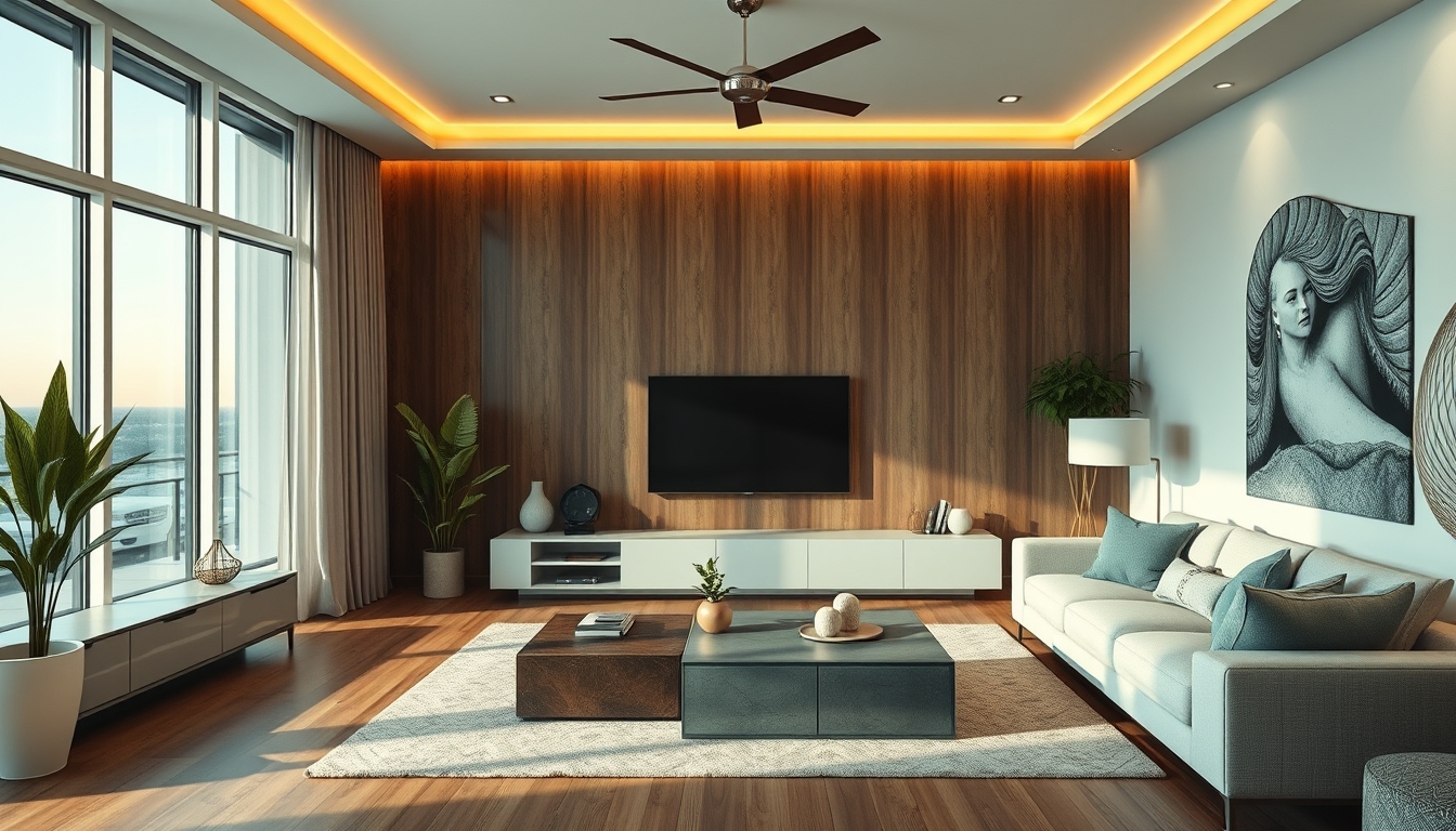 Ultra HD interior design of living room in 8k resolution with calming environment - Image