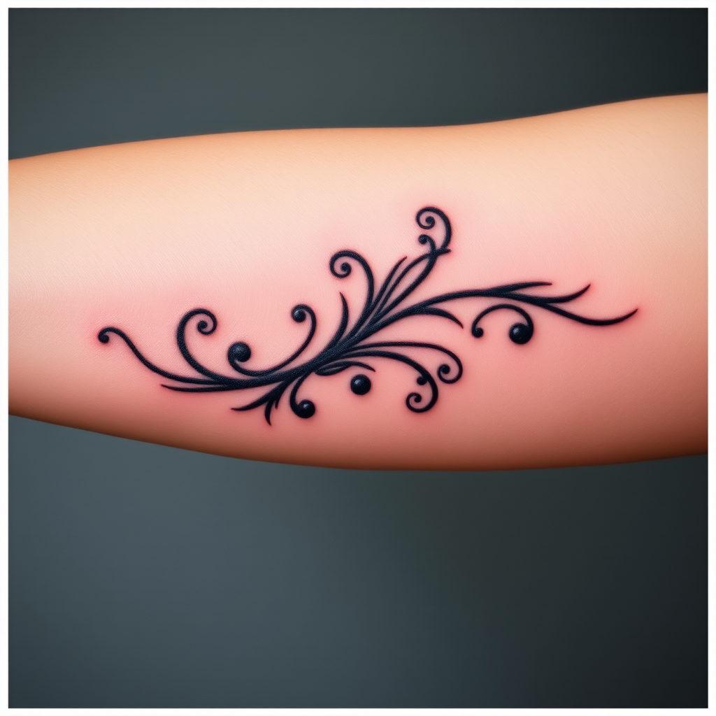 Tattoo image, inner side of the arm - Image