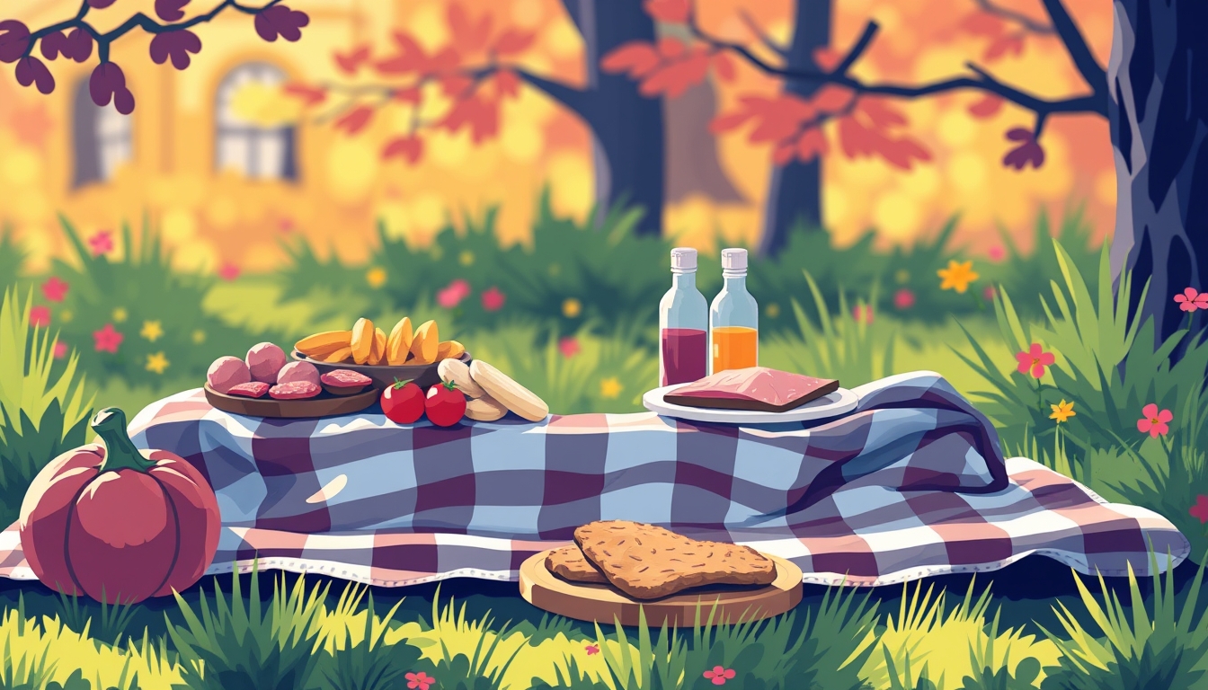 Abstract background picnic