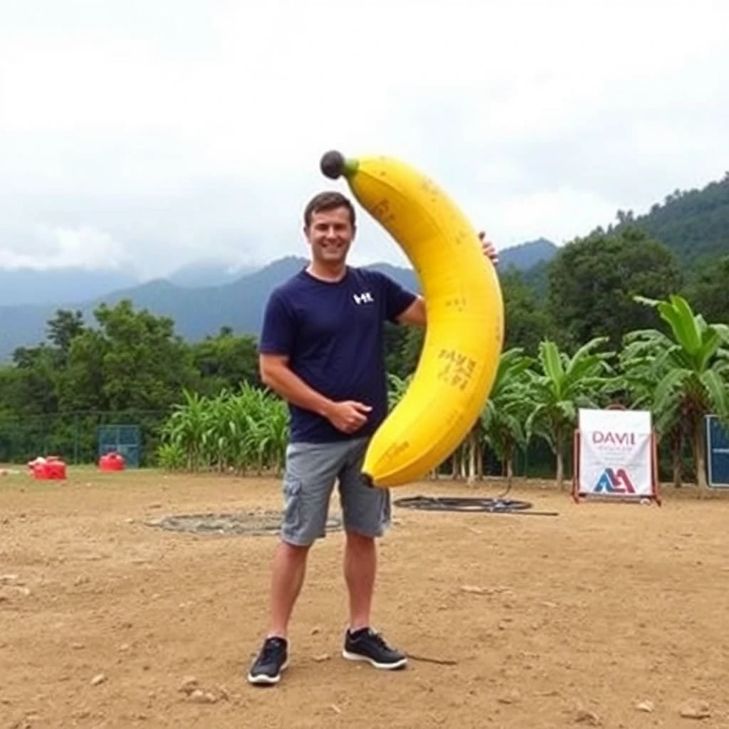 Photo with Big Banana - Image