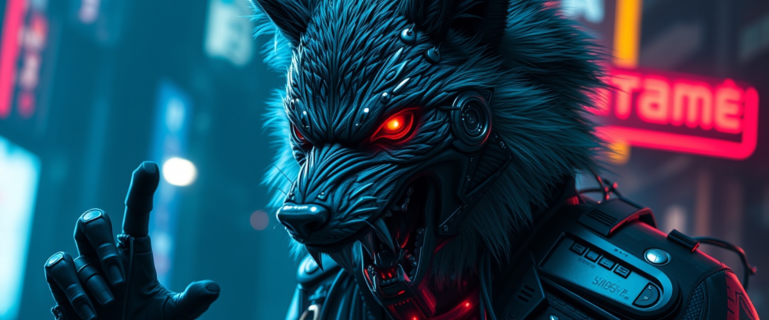 evang a cyberpunk werewolf - Image