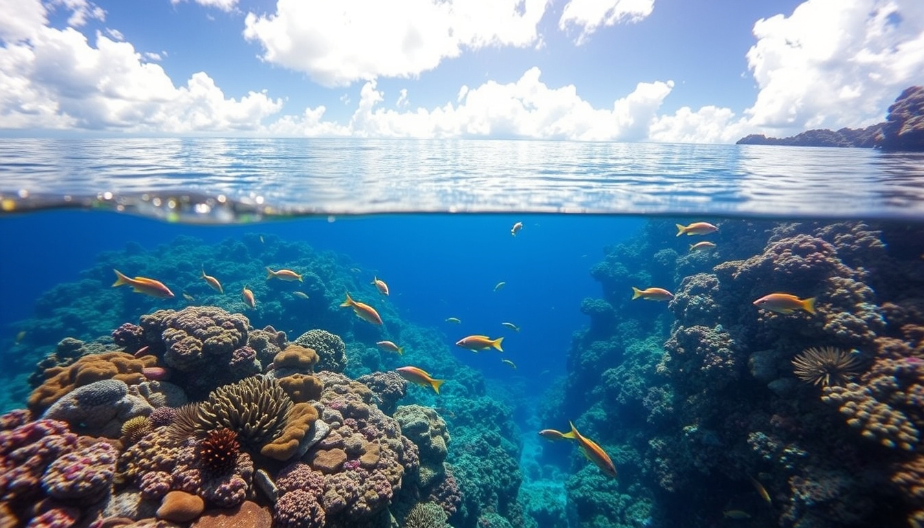 Venture into the heart of the Great Barrier Reef, a mesmerizing underwater paradise, where the rich tapestry of marine life unfolds before your eyes, offering an unparalleled oppor. - Image