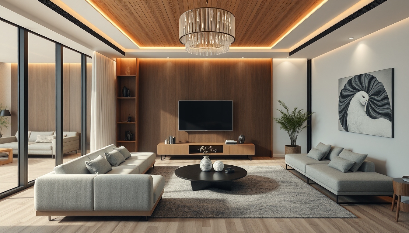 Ultra HD interior design of living room in 8k resolution with calming environment - Image