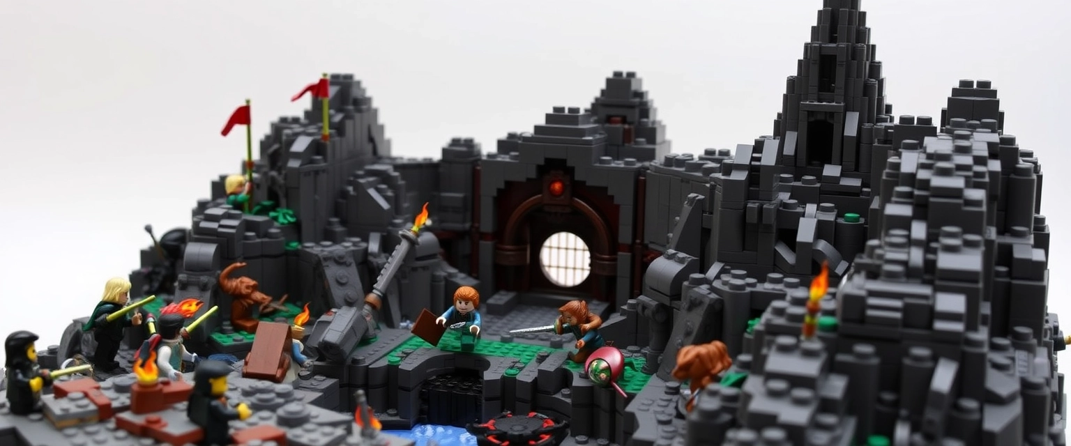 LEGO Lord of the Rings Helm's Deep Battle Diorama - Image