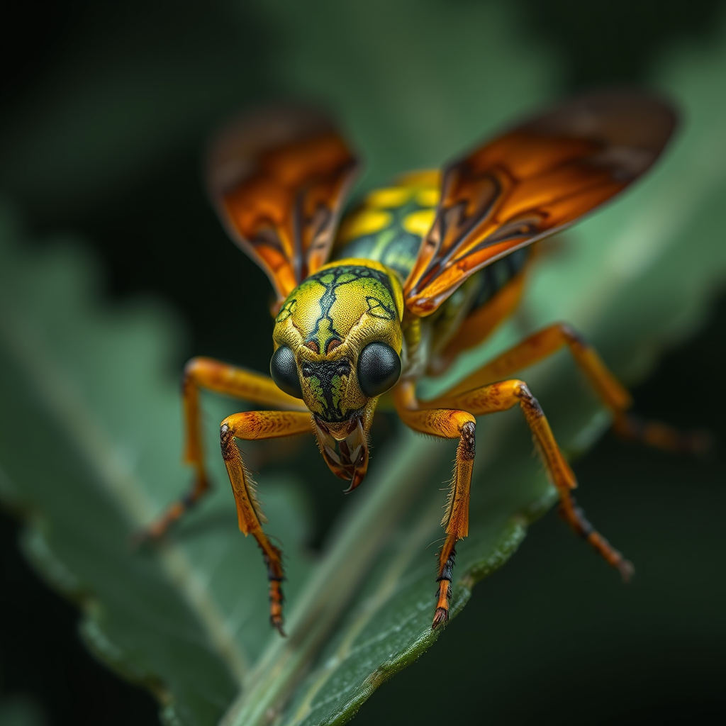 insect blend creature, realistic