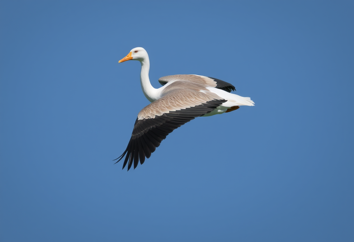 A goose bird (Anser Anser) - Image