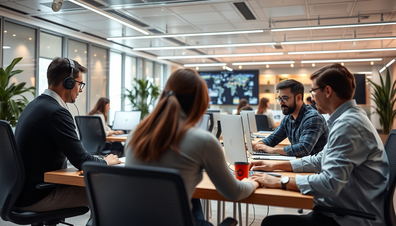 Virtual coworking space, depicting the future of collaboration.