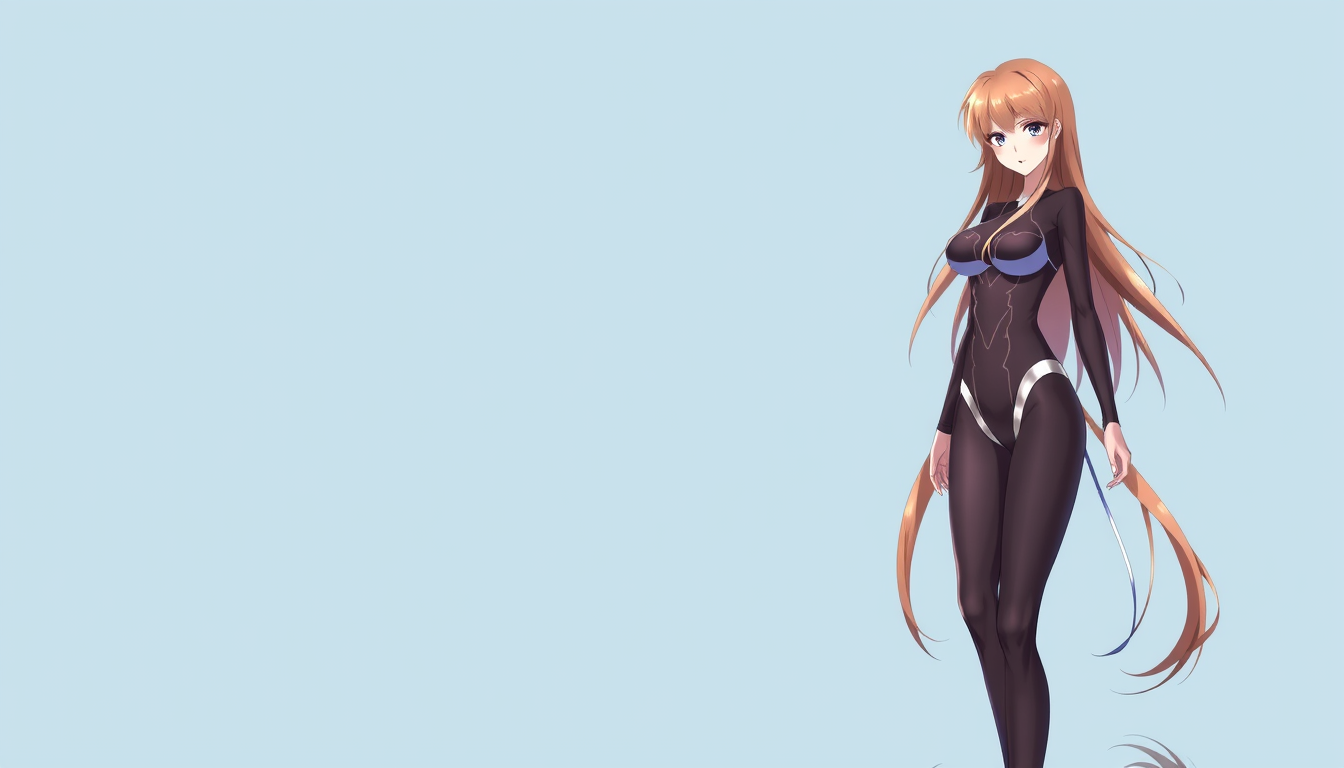 Anime art of a motherly Orihime, bodysuit, long hair, natural reflection, detailed body, standing, wallpaper anime background, stunning details, anime artwork, illustration quality, Windows wallpaper download. - Image