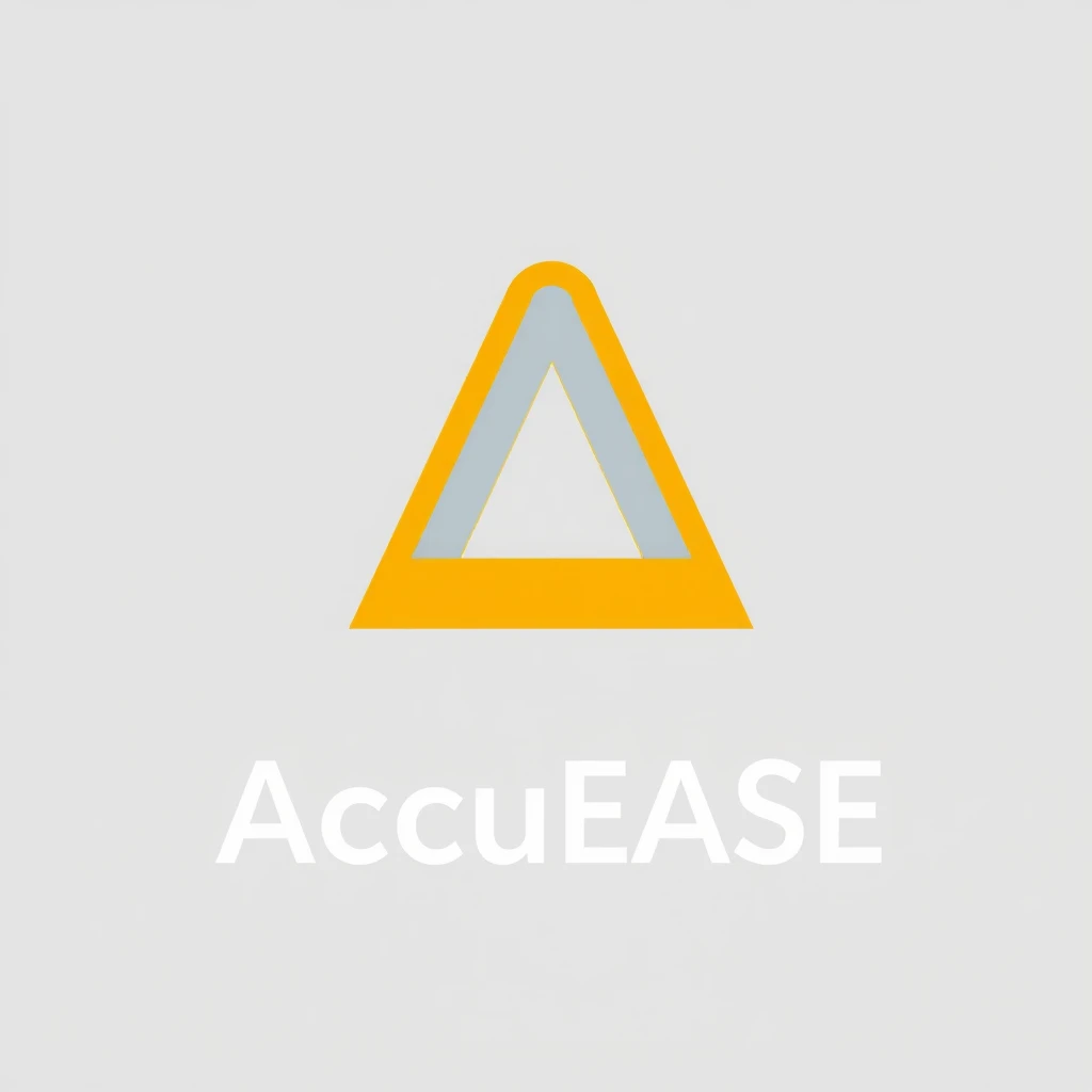 Make a logo for my application named "AccuEASE" with the letter A, incorporating an IT theme, and save it as a PNG.