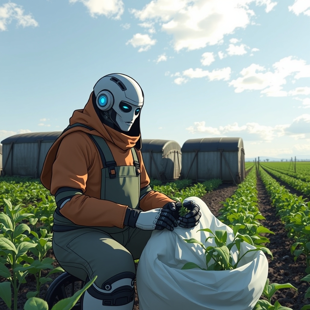 Ok, let's face it. This AI gig isn't going to pay for food. We better get going. Last words from a Master Generator before becoming a full-time farmer. - Image