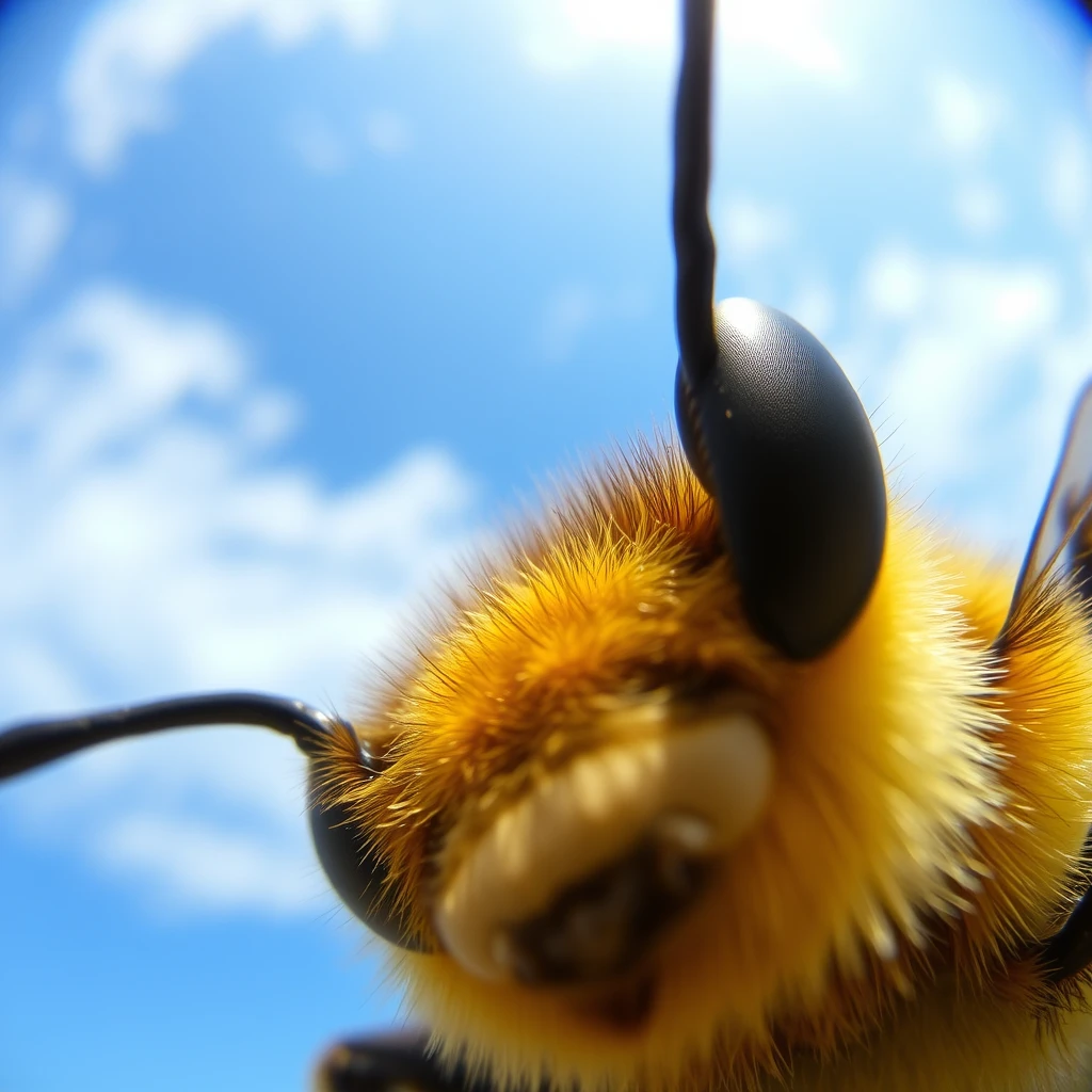 view through a bee's eyes