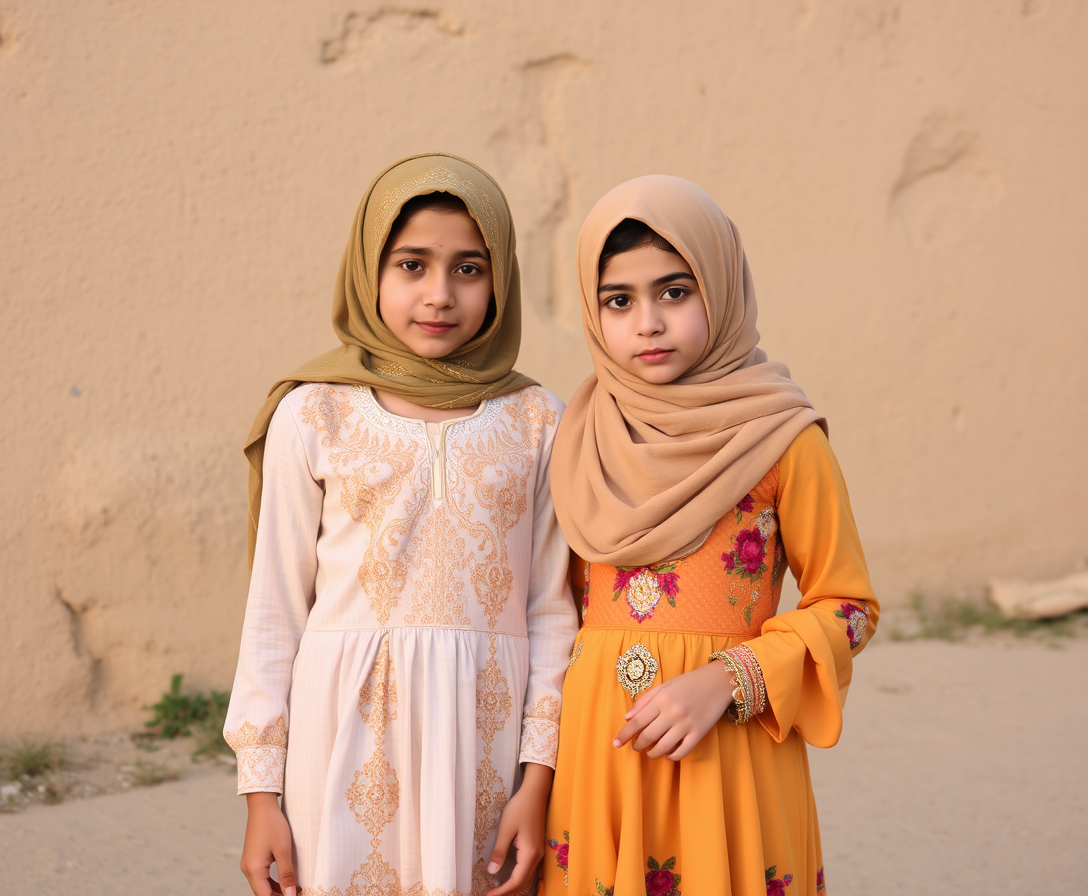 'Iraqi girls are very beautiful, everyday clothing.' - Image