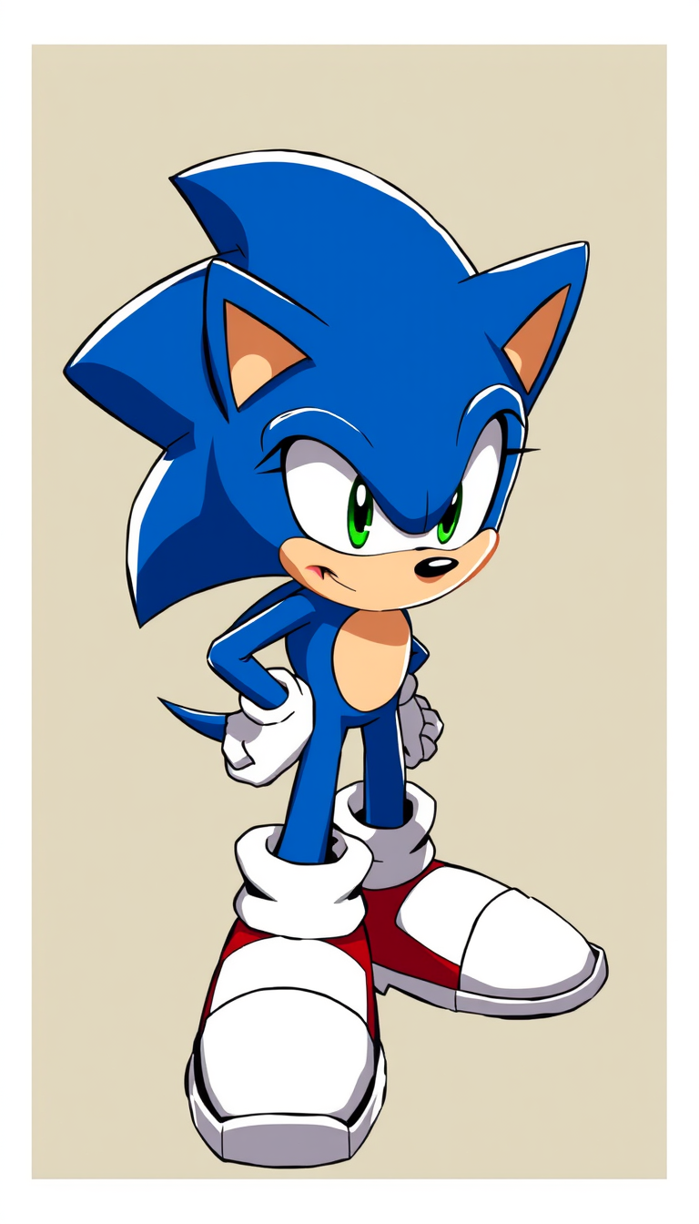 Sonic, anime art style