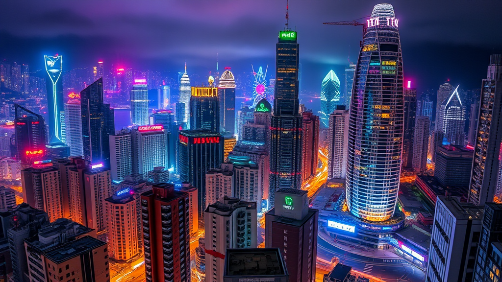 Hong Kong, Hong Kong, Hong Kong, H, futurism, featured on Unsplash, city like Hong Kong, Kowloon, Kowloon cyberpunk cityscape, Kowloon cyberpunk, busy cityscape, Hong Kong buildings, bustling city. - Image