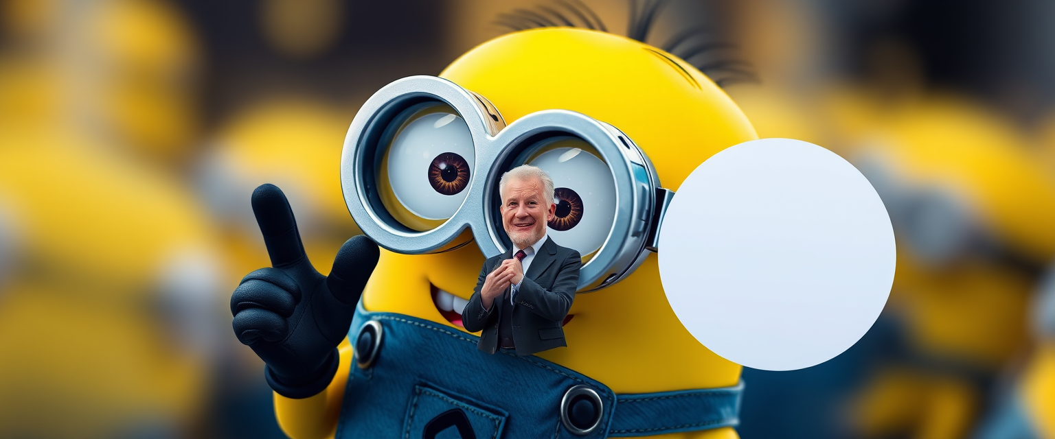 minion with Tim Cook, wallpaper, 8k, iPhone Max, MacBook Pro Max