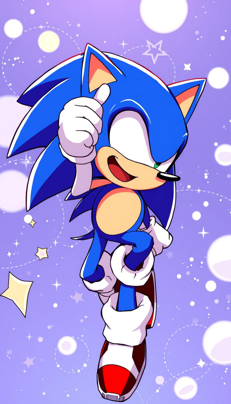 Sonic, anime art style