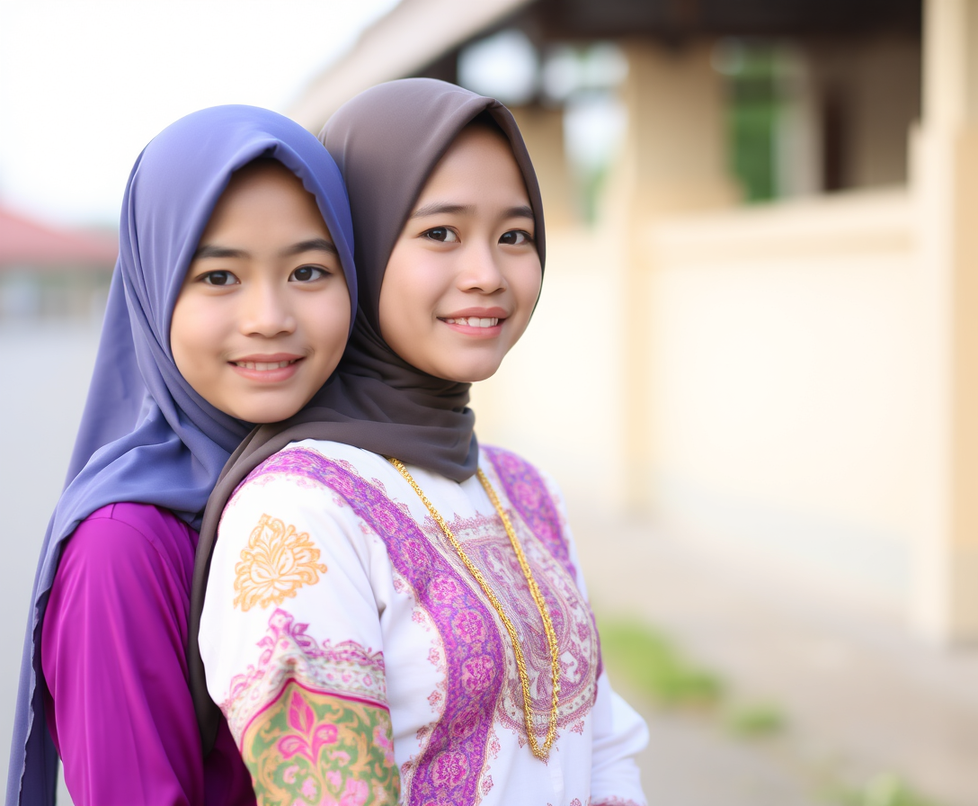 "Indonesian girls are very beautiful, wearing traditional clothing, a girl." - Image