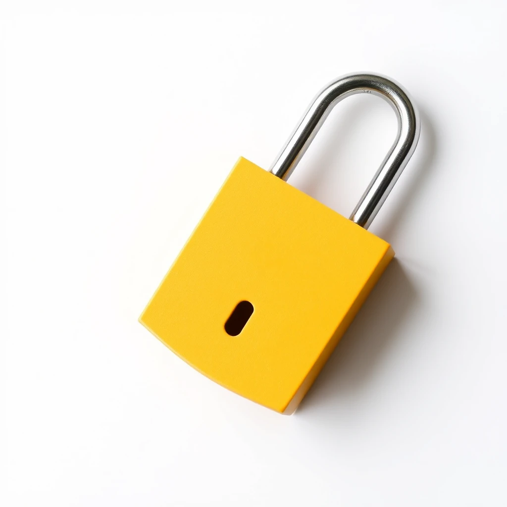 'Lock pick on a blank background, design, minimalism' - Image