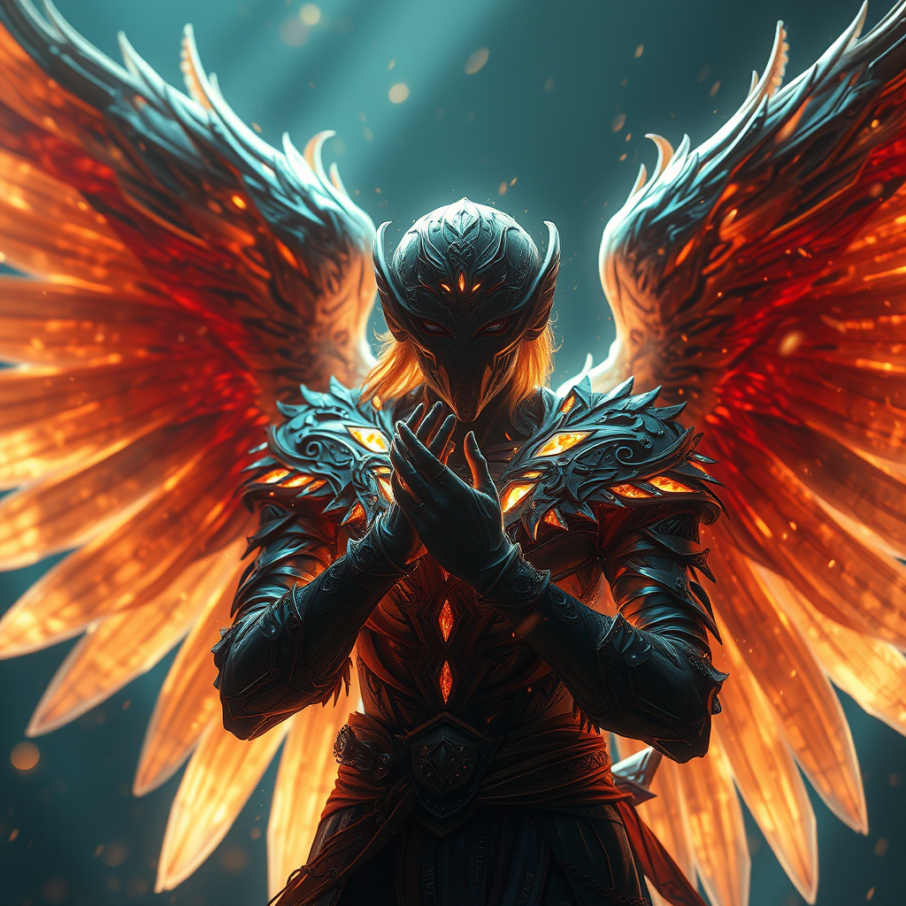 Angel, glitch effect, glowing, dynamic lighting, hyper-detailed, photorealistic, 8k resolution, suehiro manuo, fantasy, detailed background, dynamic composition, masterpiece, dynamic lighting, ultra detailed macro. - Image