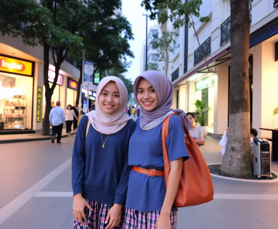 'Malaysian girls are very beautiful, everyday clothing.'