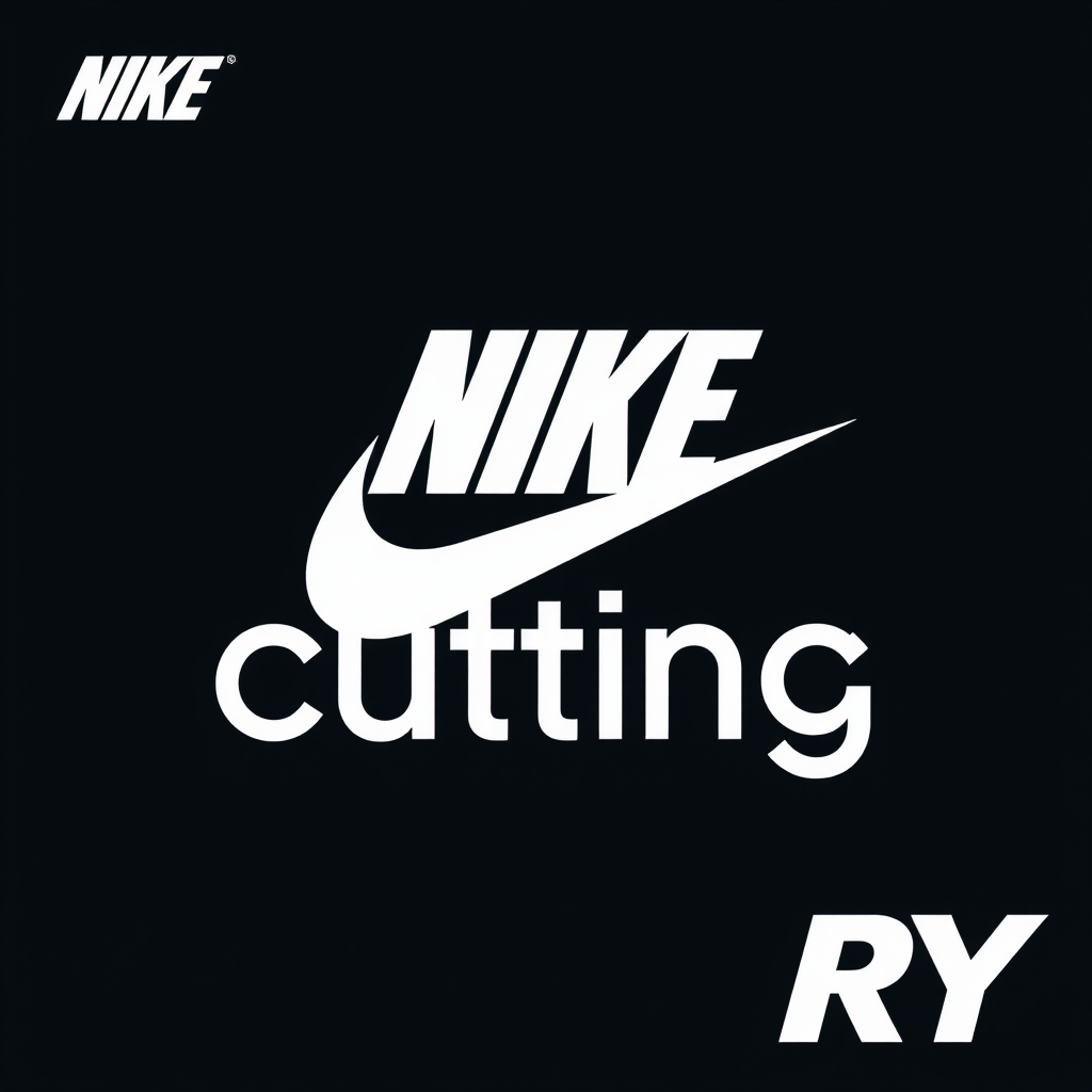 Logo for the 'cutting' department for Nike shoes company, with company name 'RY'. - Image