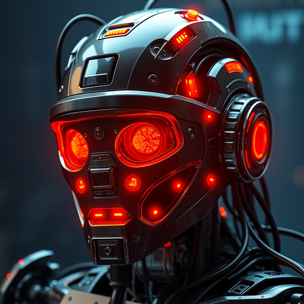 cybernetic robot {prompt} . android, AI, machine, metal, wires, tech, futuristic, highly detailed - Image