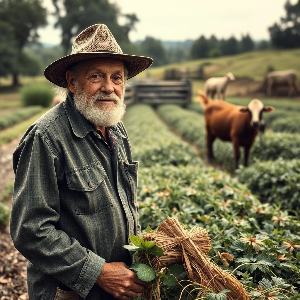 "The man who farms" - Image