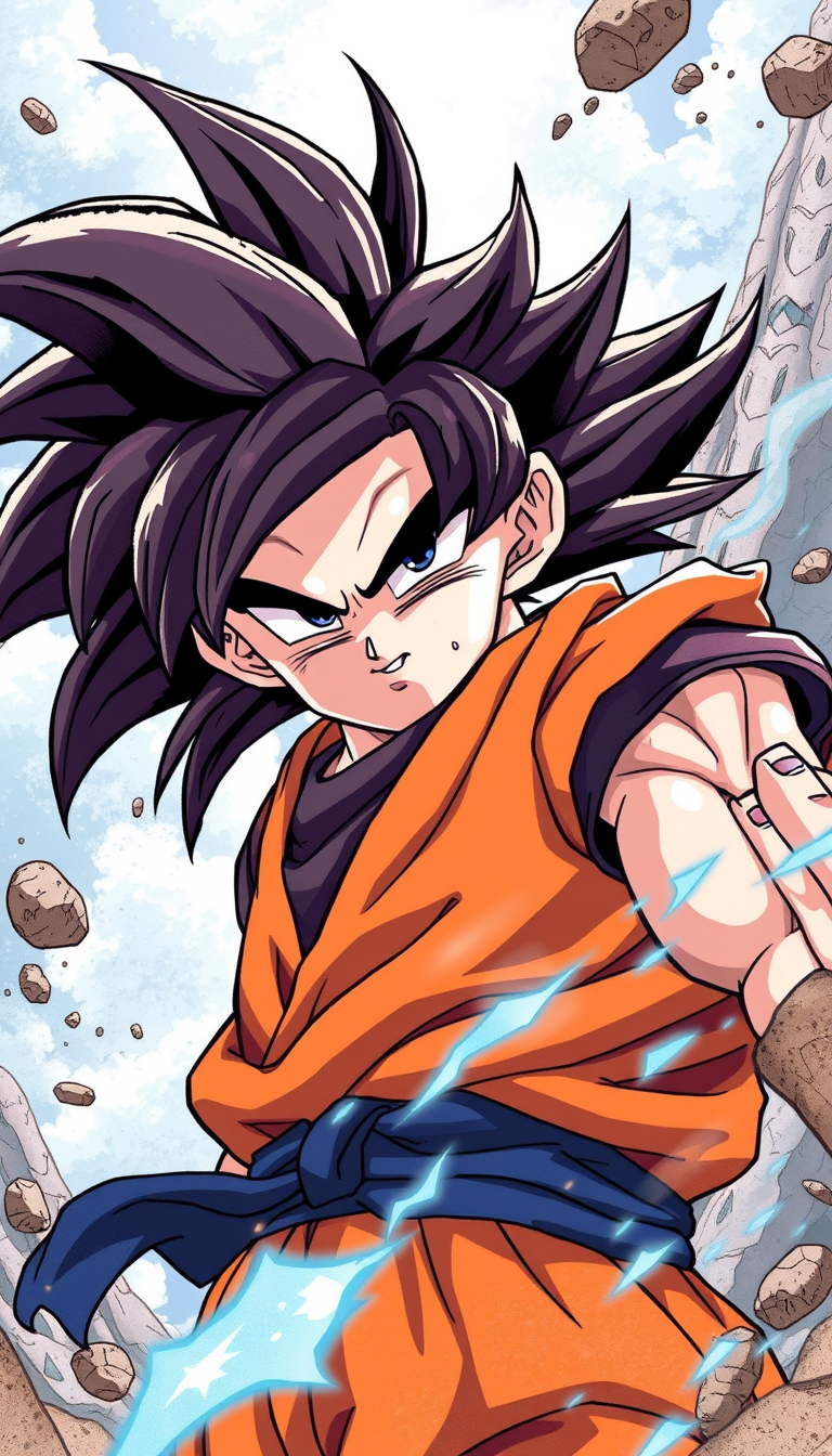 Son Goku, anime art style - Image