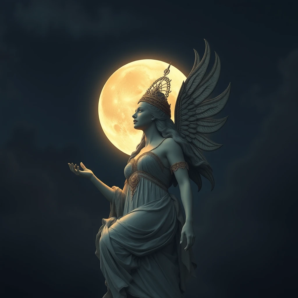 beautiful goddess of the moon - Image