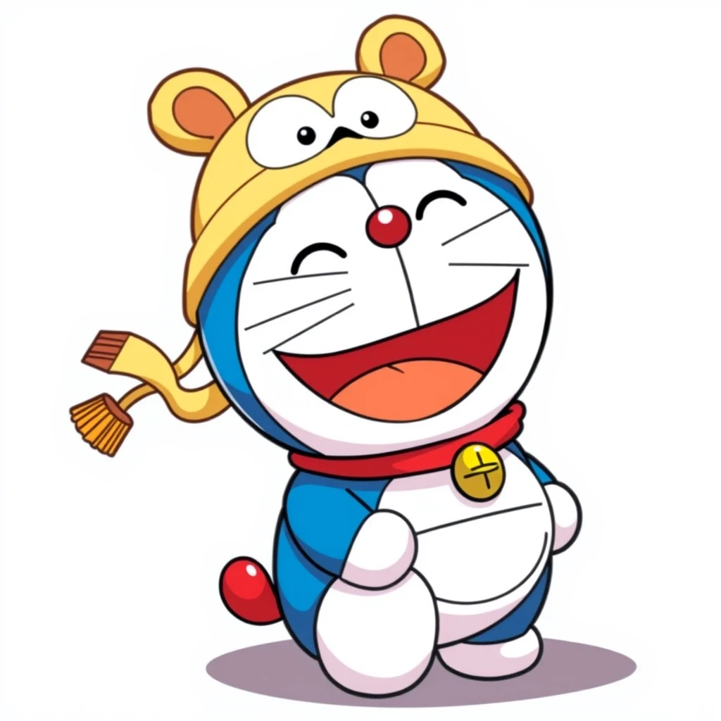 This is an avatar, showing Tenfar on Doraemon, with a full body and a cute smile. - Image