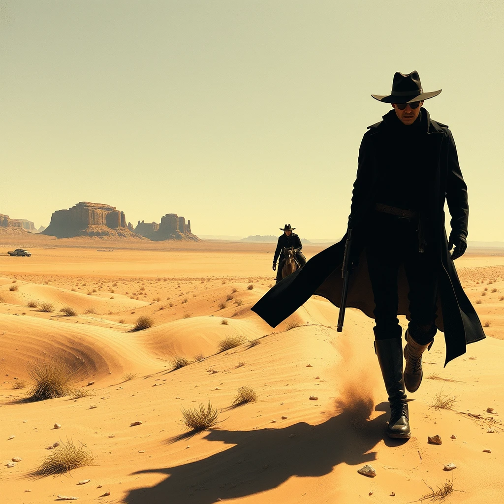 the man in black fled across the desert and the gunslinger followed - Image