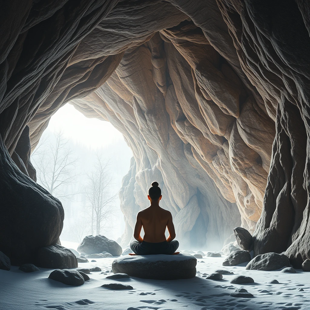 "A cave where immortals can meditate and practice, warm in winter and cool in summer." - Image