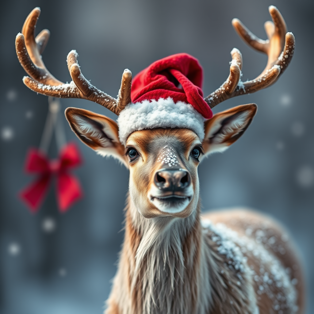 Christmas reindeer, realistic - Image