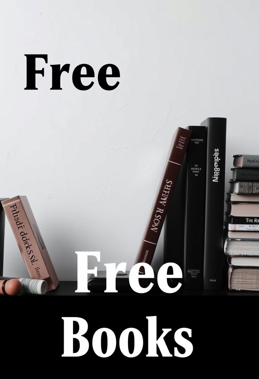 minimalist cover of the book "Free Books" - Image