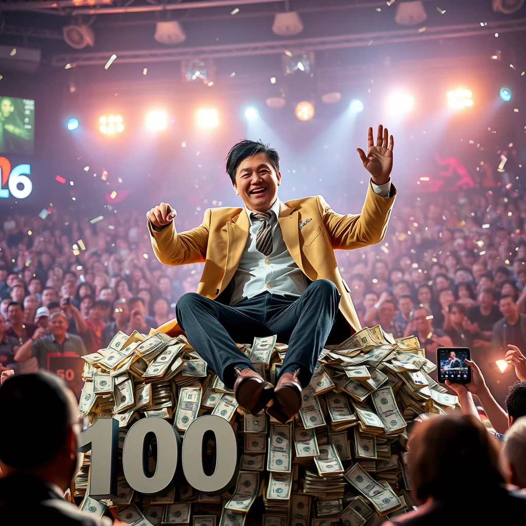 Jay Chou sat on top of $100 billion in cash and waved happily.