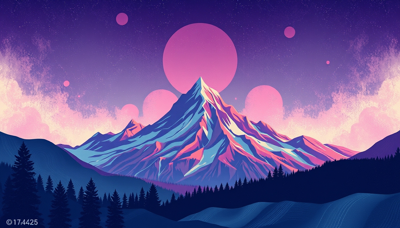 abstract background mountain retro - Image