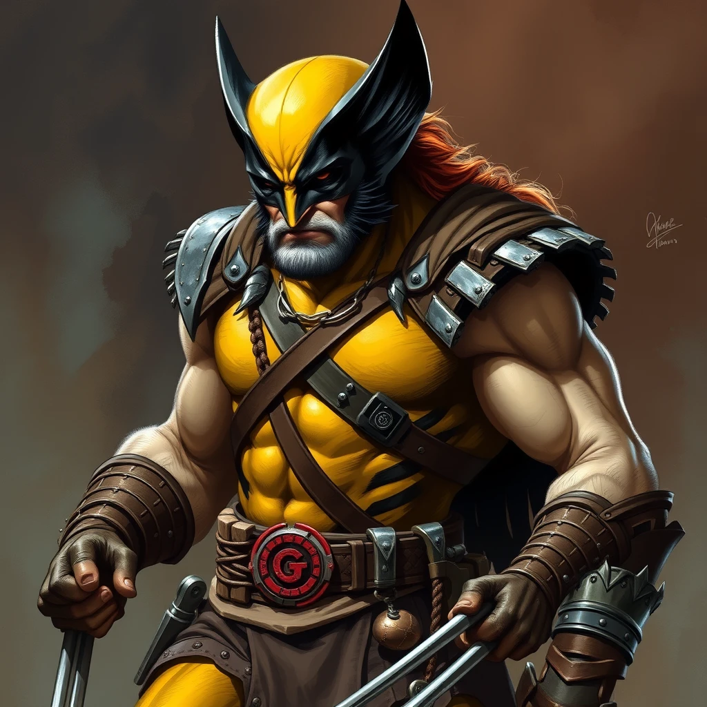 Wolverine as D&D Barbarian.