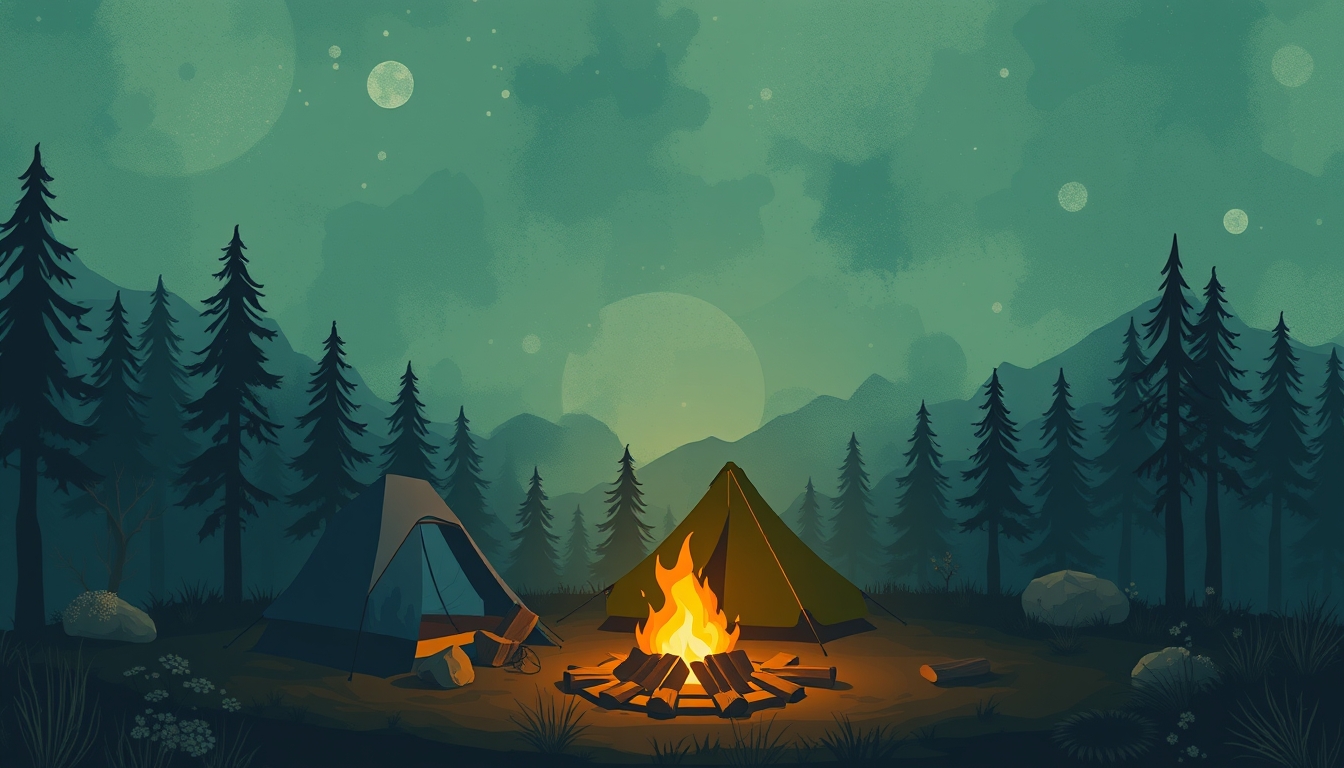 abstract background camping - Image