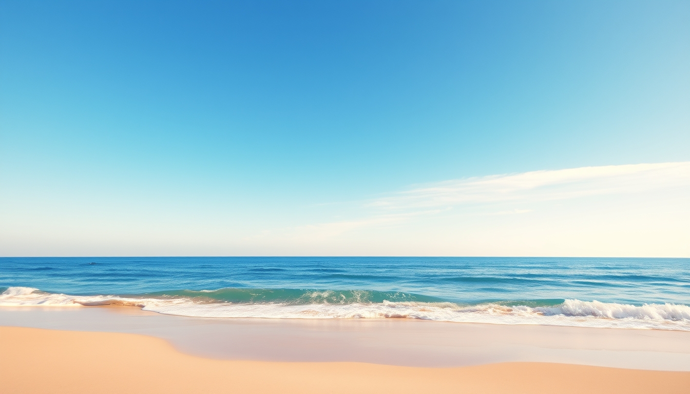 Abstract background of a sea beach in a retro style. - Image