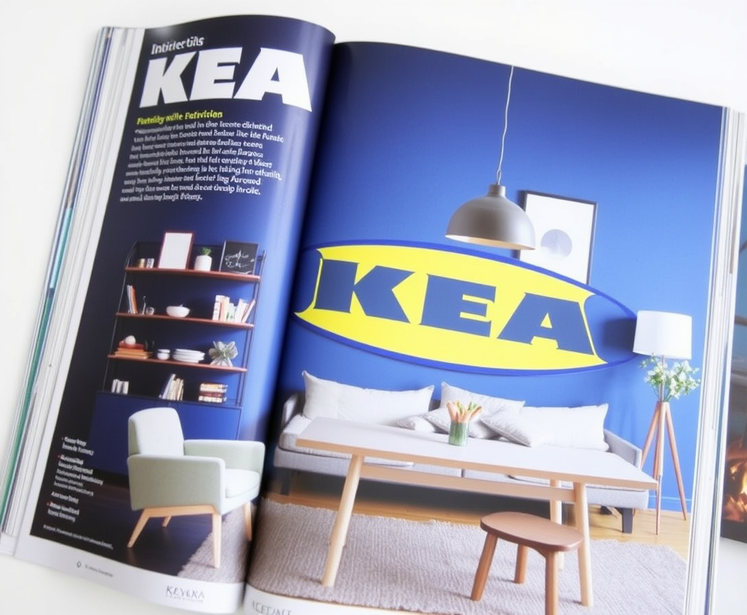 Ikea title page interior design magazine - Image