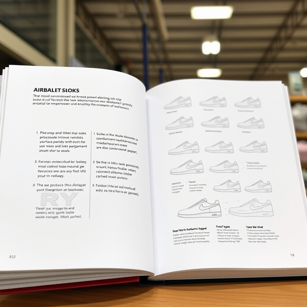 Book with procedures to create Nike shoes for the department 'warehouse', with brand 'RY'.