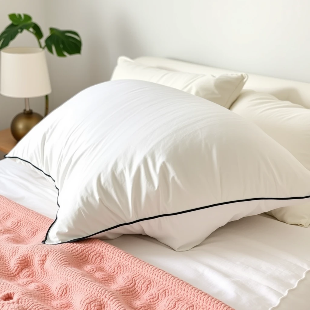 A pillow several times larger than the bed.