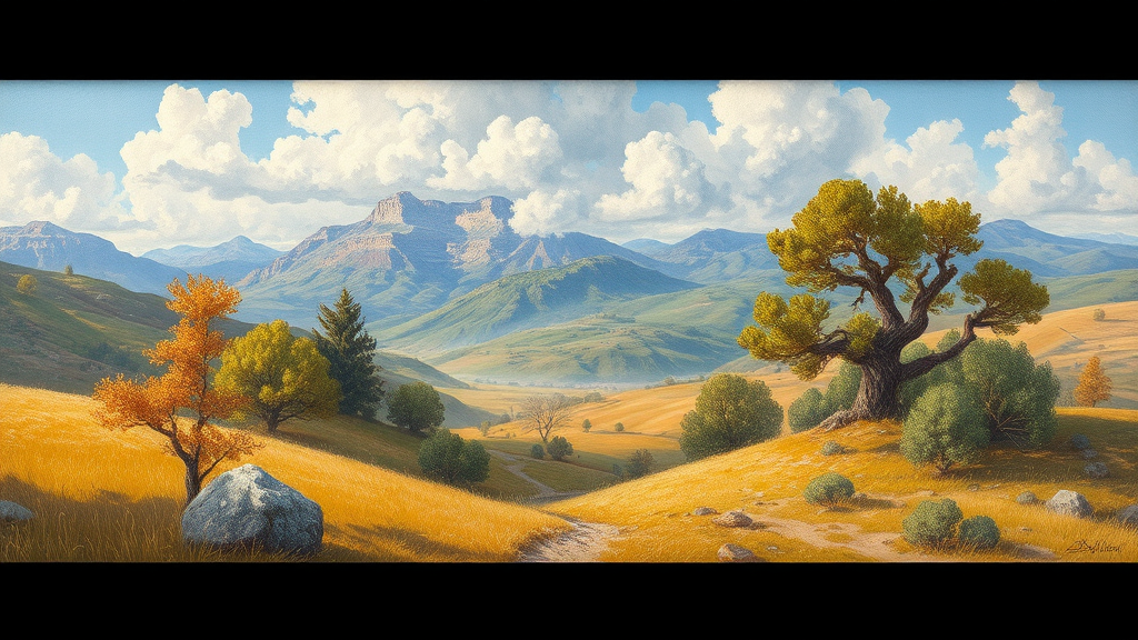 A landscape painting - Image